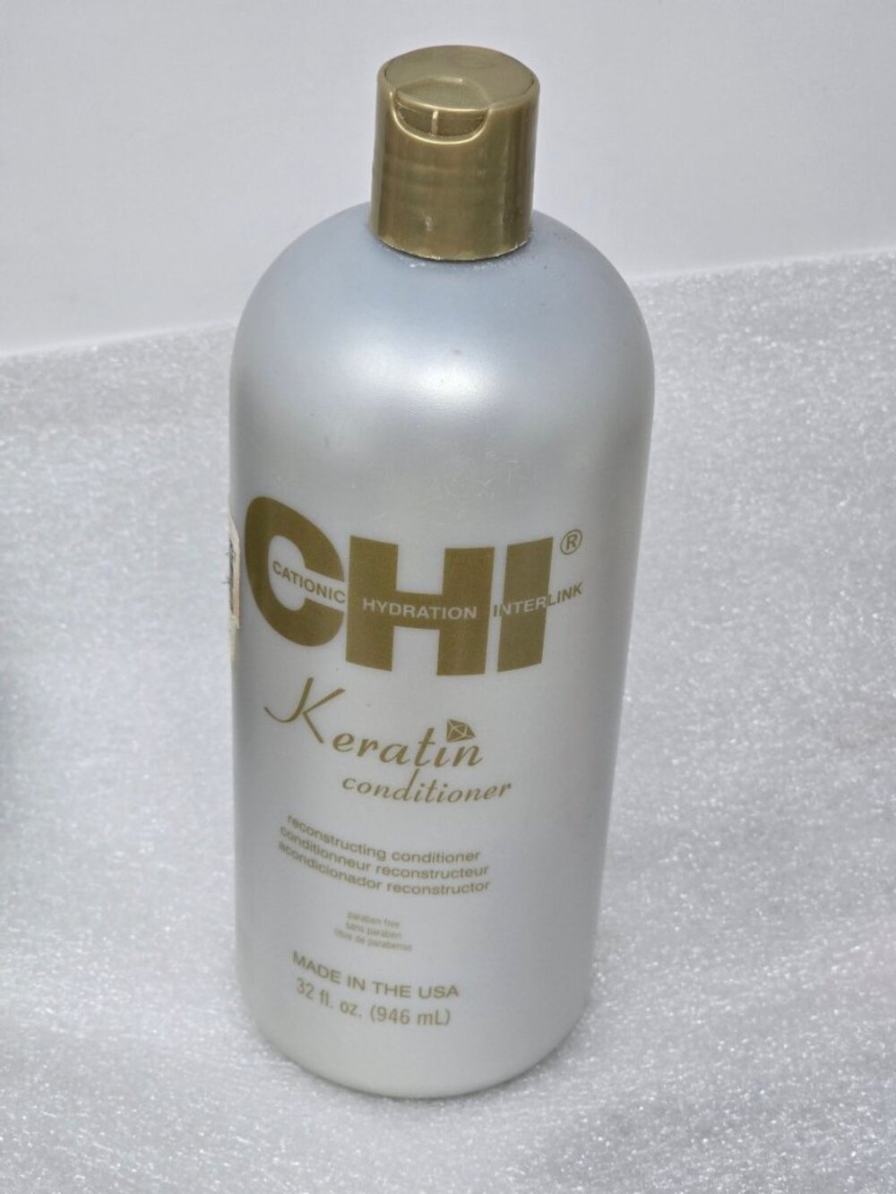 CHI Keratin Conditioner 32 Oz Hydrating Reconstructing Formula Paraben-Free